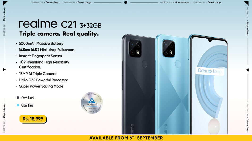The Real Quality King realme C21 is Now Available