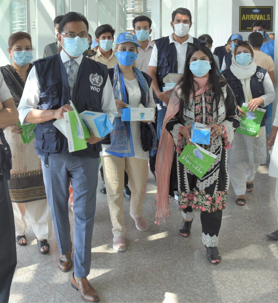 WHO launched “Wear Mask, Protect Pakistan” Campaign