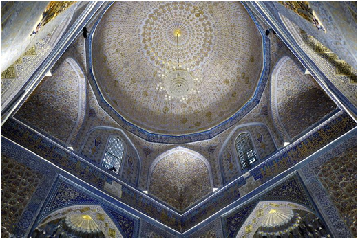 Bibi-Khanym is the most grandiose mosque in Samarkand, Uzbekistan