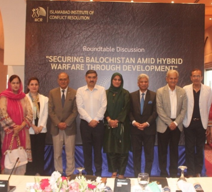 IICR organizes session on “Securing Balochistan amid Hybrid Warfare Through development”