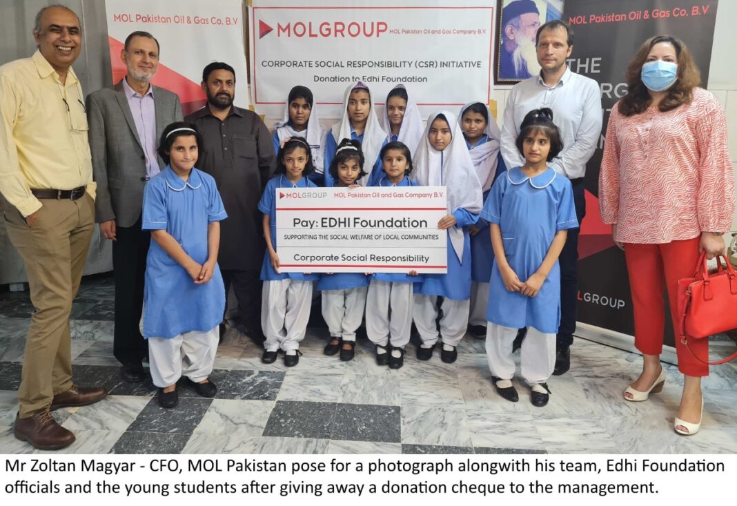 MOL Pakistan supports Edhi Foundation