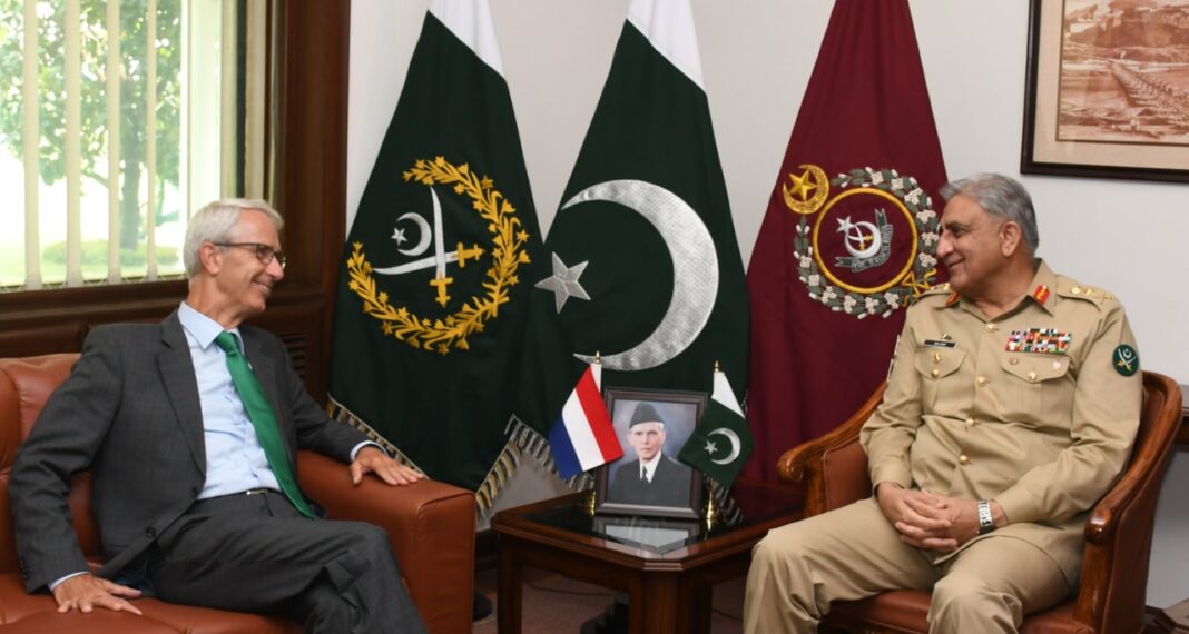 Ambassador of Netherlands paid a farewell call to General Bajwa