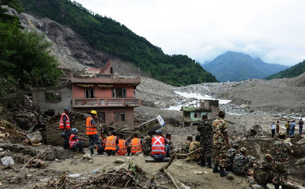 Nepal landslide kills 14 people, 10 are missing