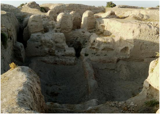 The excavations of an ancient site of Afrasiab, Samarkand