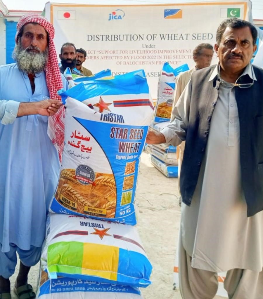 JICA provided 12,500 wheat seed bags to ensure food security