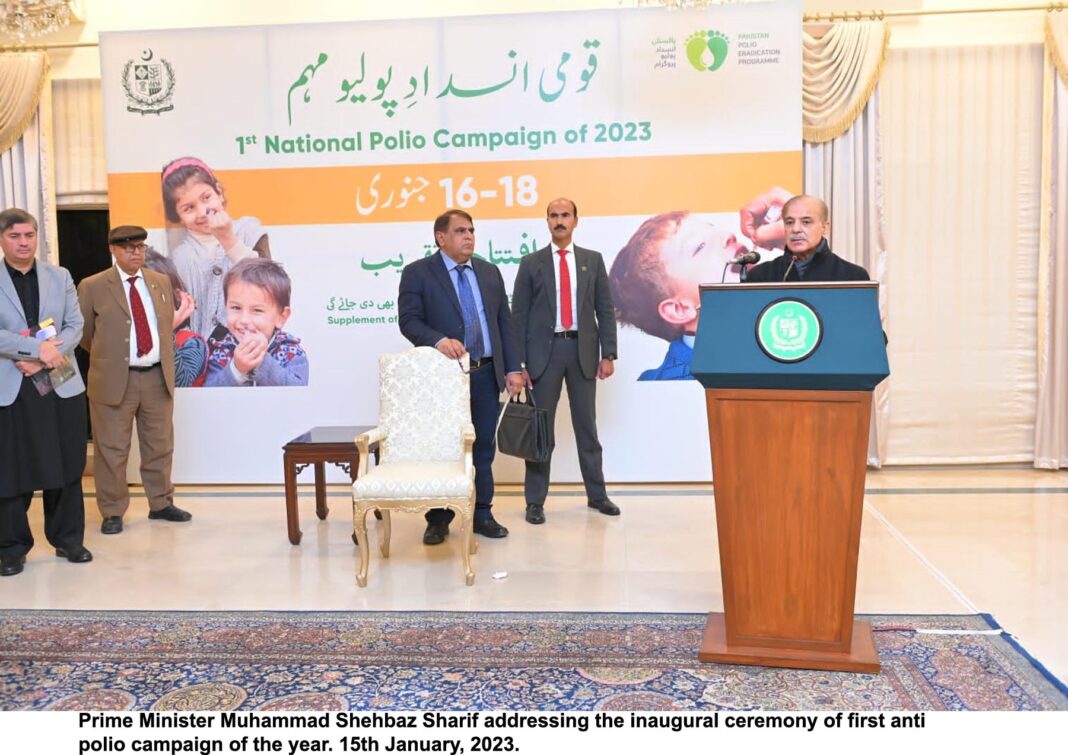 PM kicks off three-day nationwide polio eradication drive