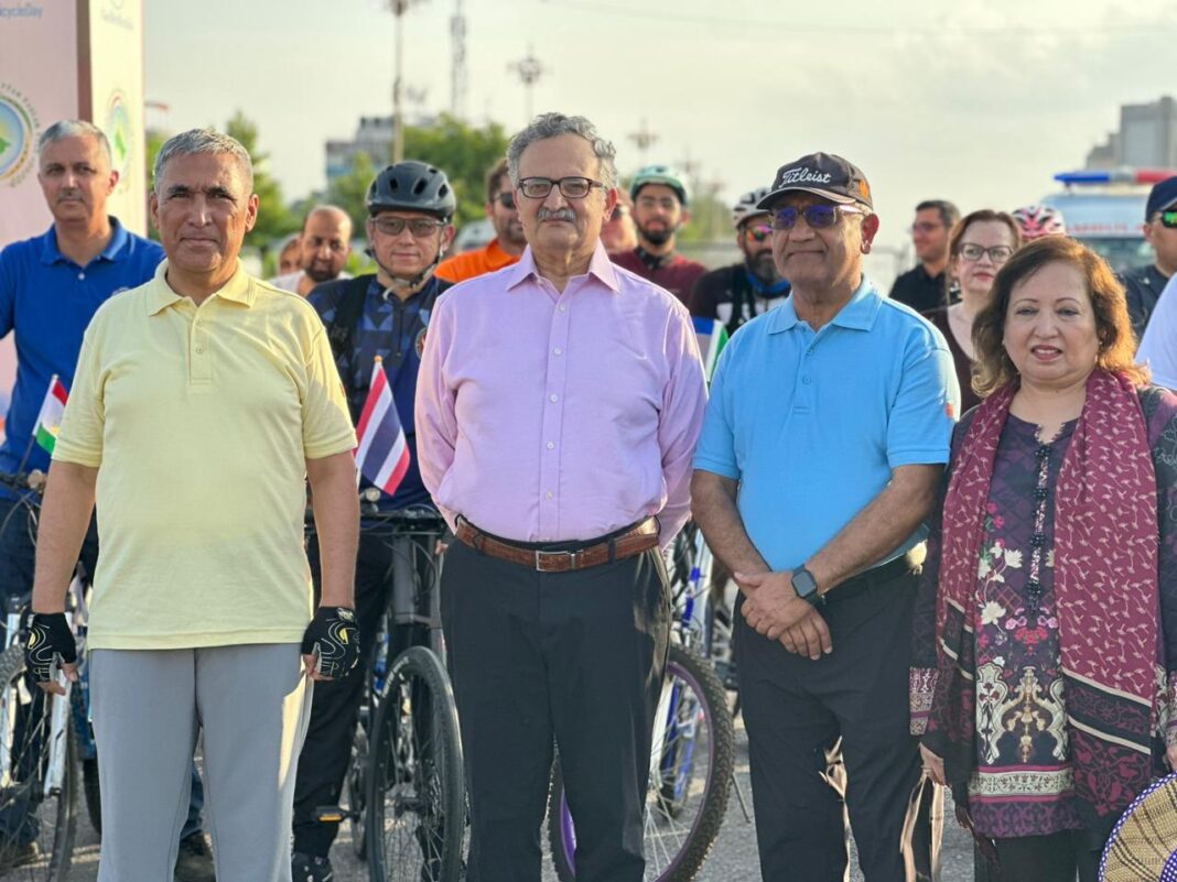 Embassy of Turkmenistan and Serena Hotels encourage Healthy Habits on World Bicycle Day.