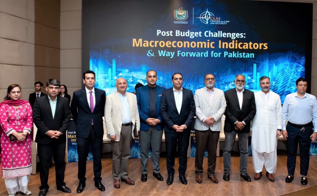 CLAS organized a Seminar on Post Budget Challenges at Islamabad Chamber