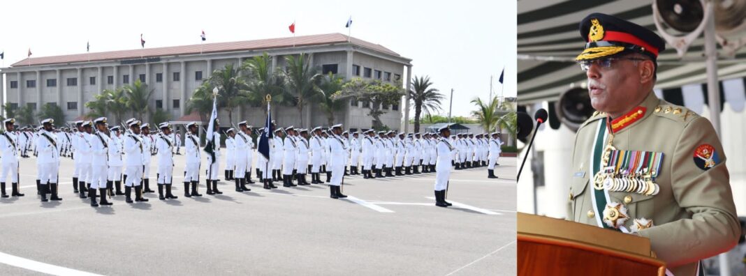 Commissioning parade of cadets held at Pakistan Naval Academy, Karachi