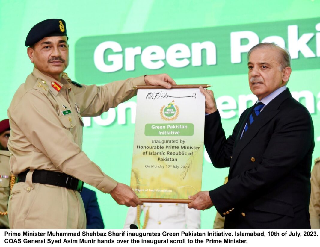 Army Chief on Forefront for Pakistan Green Initiative Program