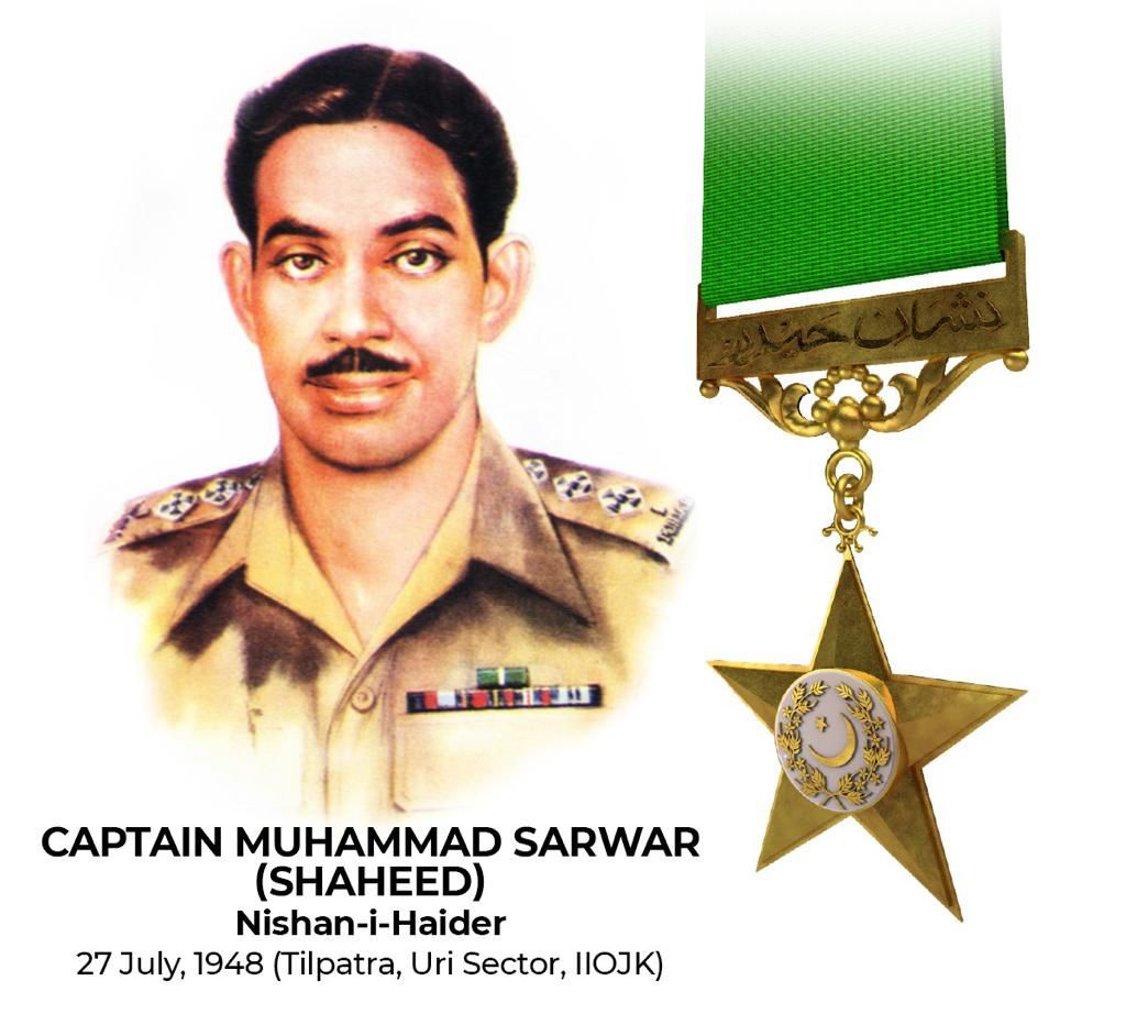 Armed Forces of Pakistan, CJCsSC & Services Chiefs pay glowing tribute to Captain Muhammad Sarwar Shaheed