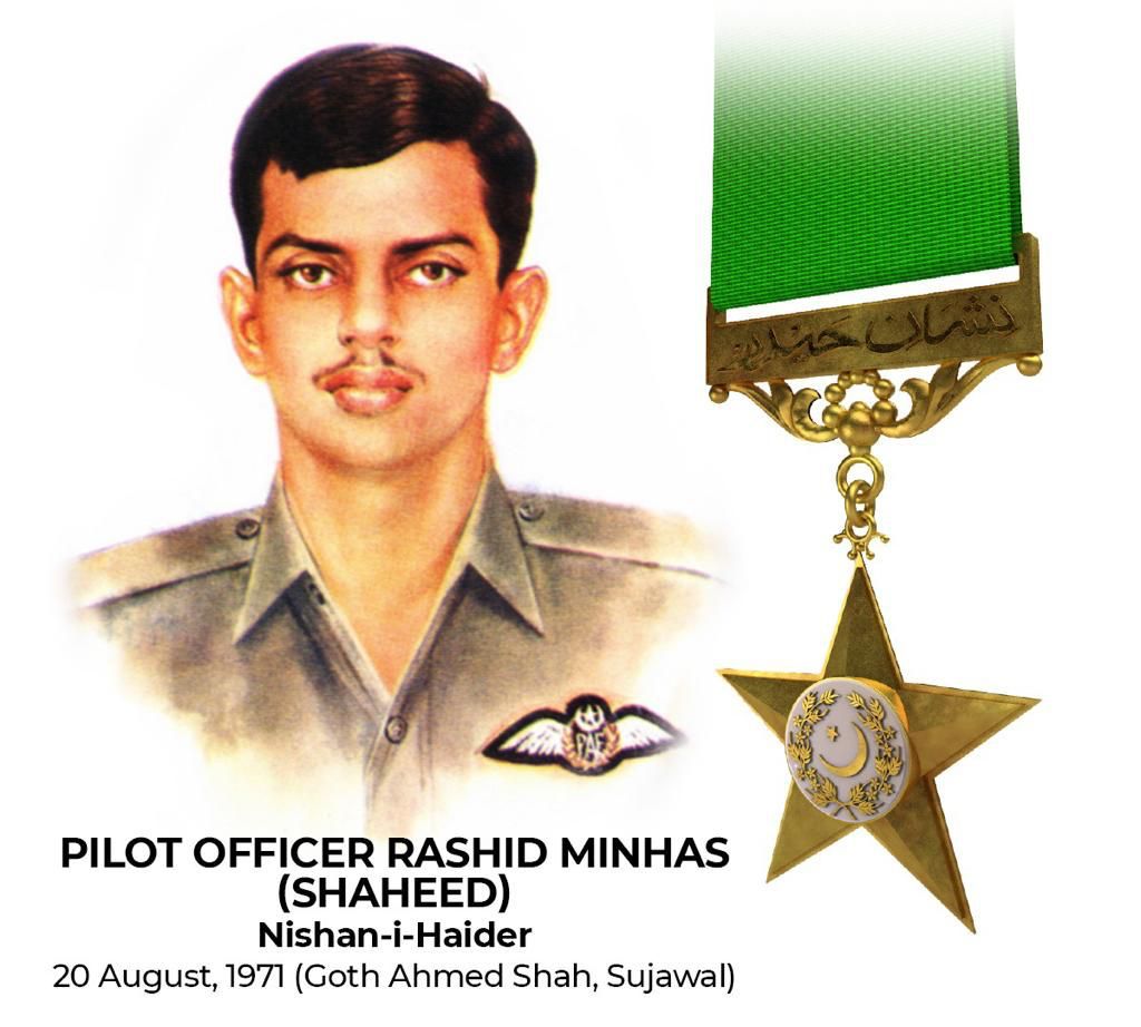 Armed Forces of Pakistan, CJCsSC & Services Chiefs pay glowing tribute Rashid Minhas Shaheed