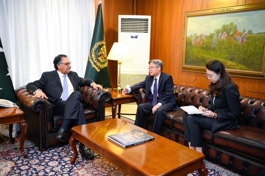 Newly appointed Chinese envoy calls on FM Jilani