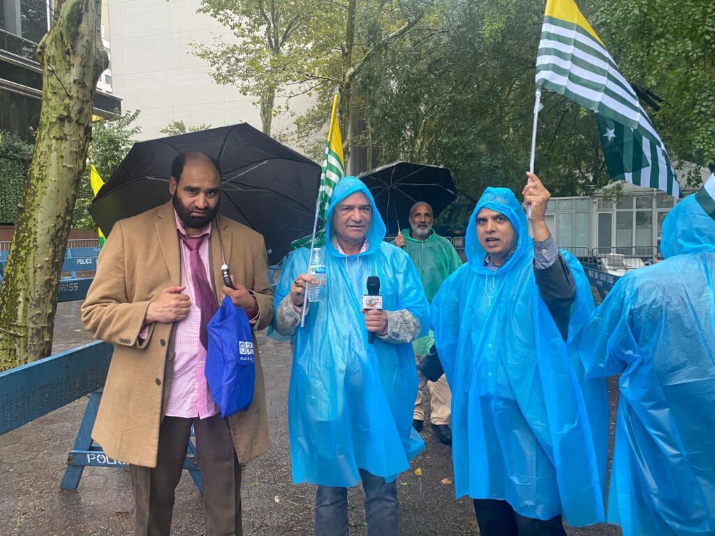 Kashmiri Americans hold rally near UN demanding freedom from Indian occupation