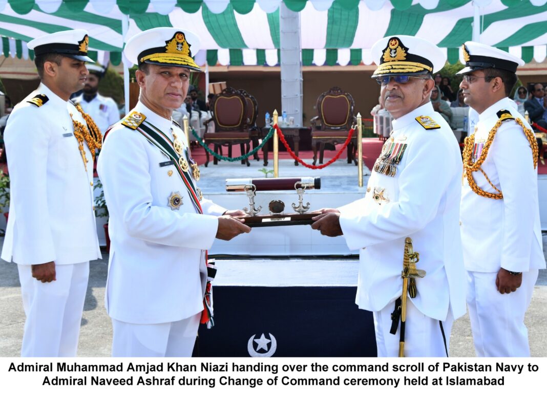 Admiral Naveed Ashraf takes charge as new naval chief
