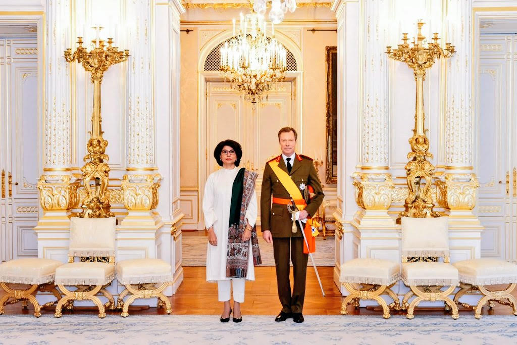 Ambassador Amna Baloch presented her credentials to the Grand Duke of Luxembourg