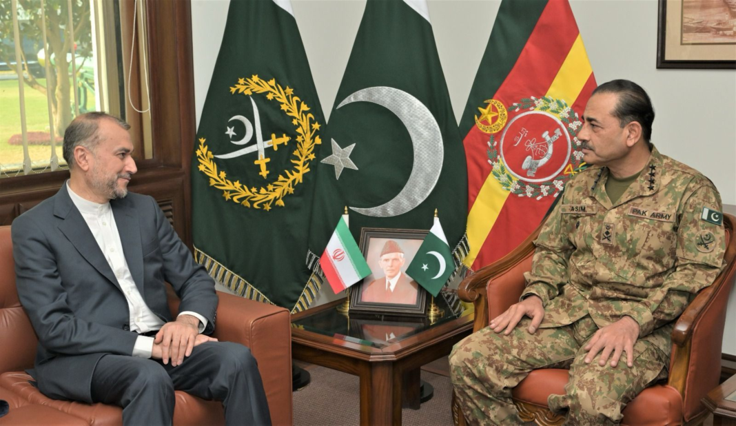 In meeting with Iranian FM, COAS stresses need to respect state sovereignty