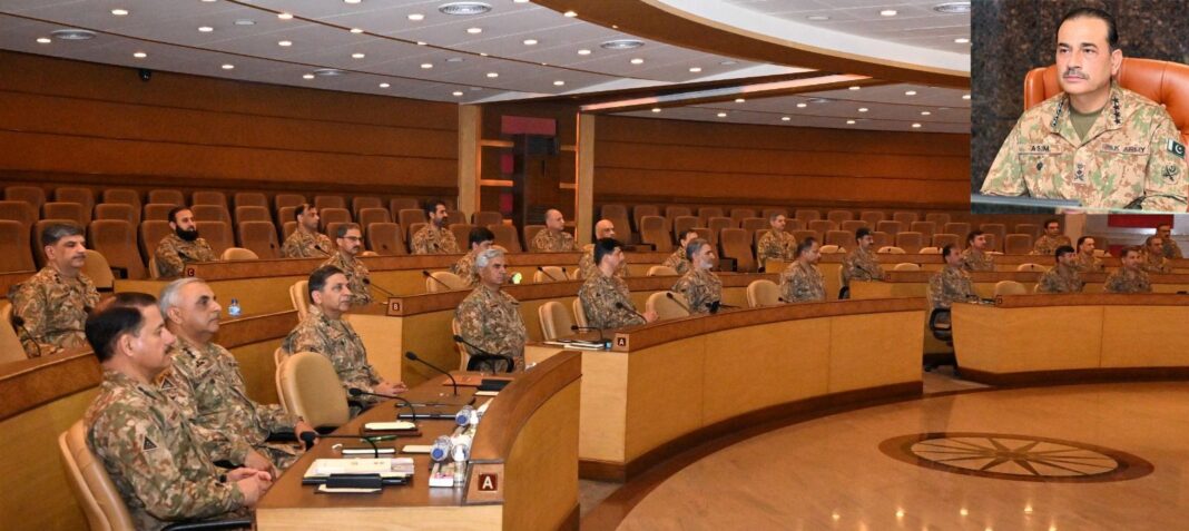 Corps Commanders Conference and Public Endorsement for Pak Army