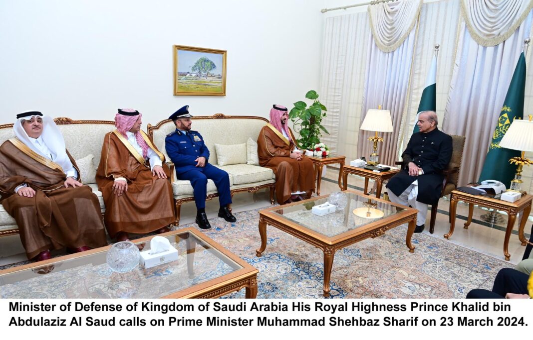 PM, Saudi Defence Mnister discuss security, regional issues
