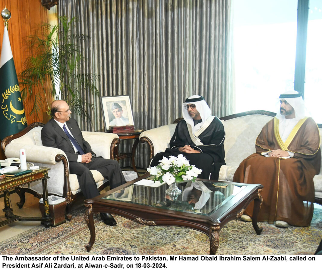 President for further boosting of bilateral ties with UAE in diverse fields