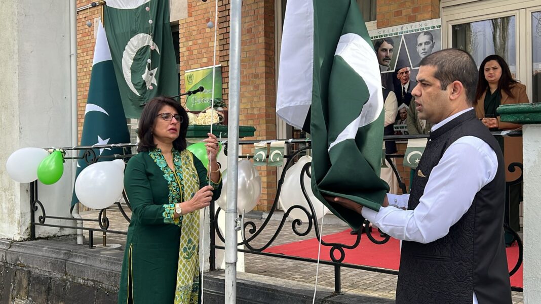 Pak Embassy organizes Flag Hoisting Ceremony to mark Pakistan Day