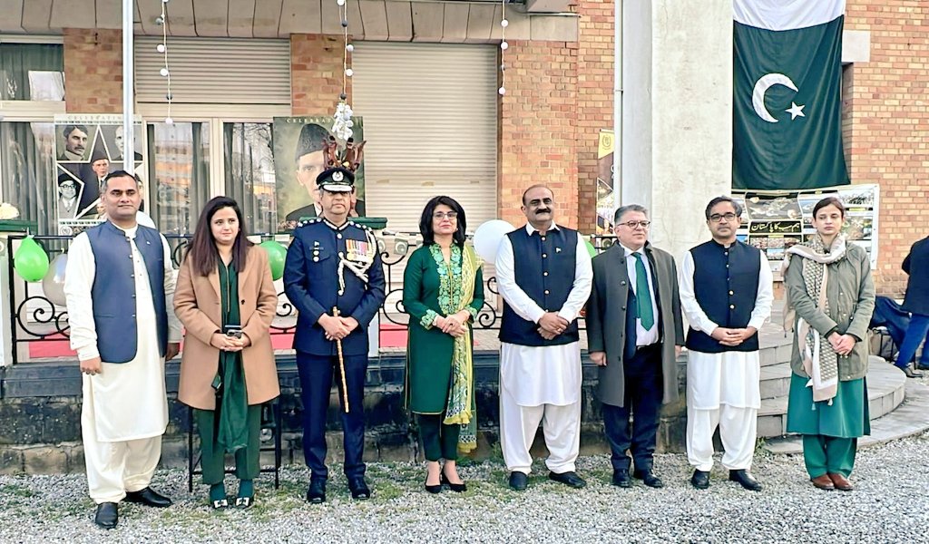 Pak Embassy organizes Flag Hoisting Ceremony to mark Pakistan Day