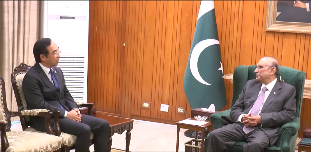 President Asif Ali Zardari for expanding Pak-Japan cooperation