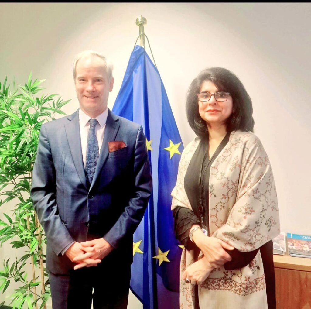 Amna Baloch calls on EU’s special envoy on human rights
