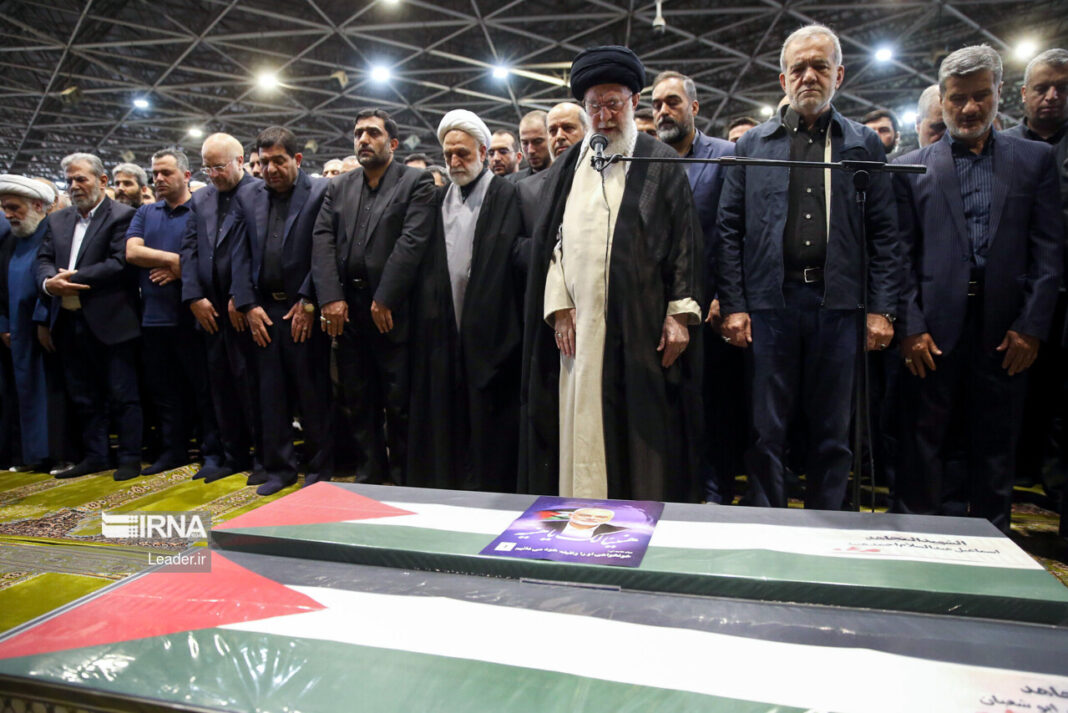 Hamas leader Ismail Haniyeh laid to rest in Iran as Khamenei leads mourners