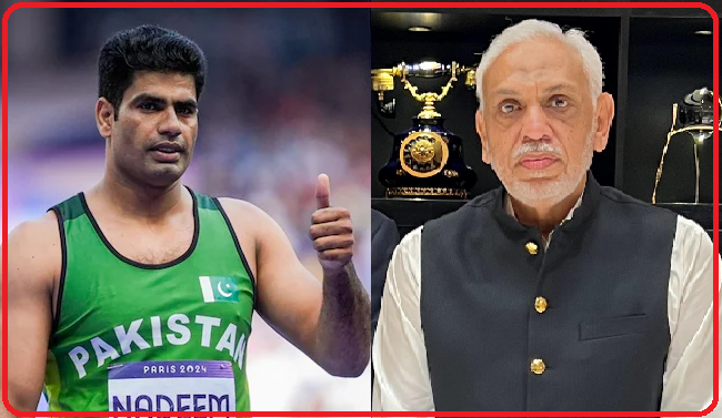 Karim Aziz Malik extends congratulation to Arshad Nadeem for setting world record in Olympic