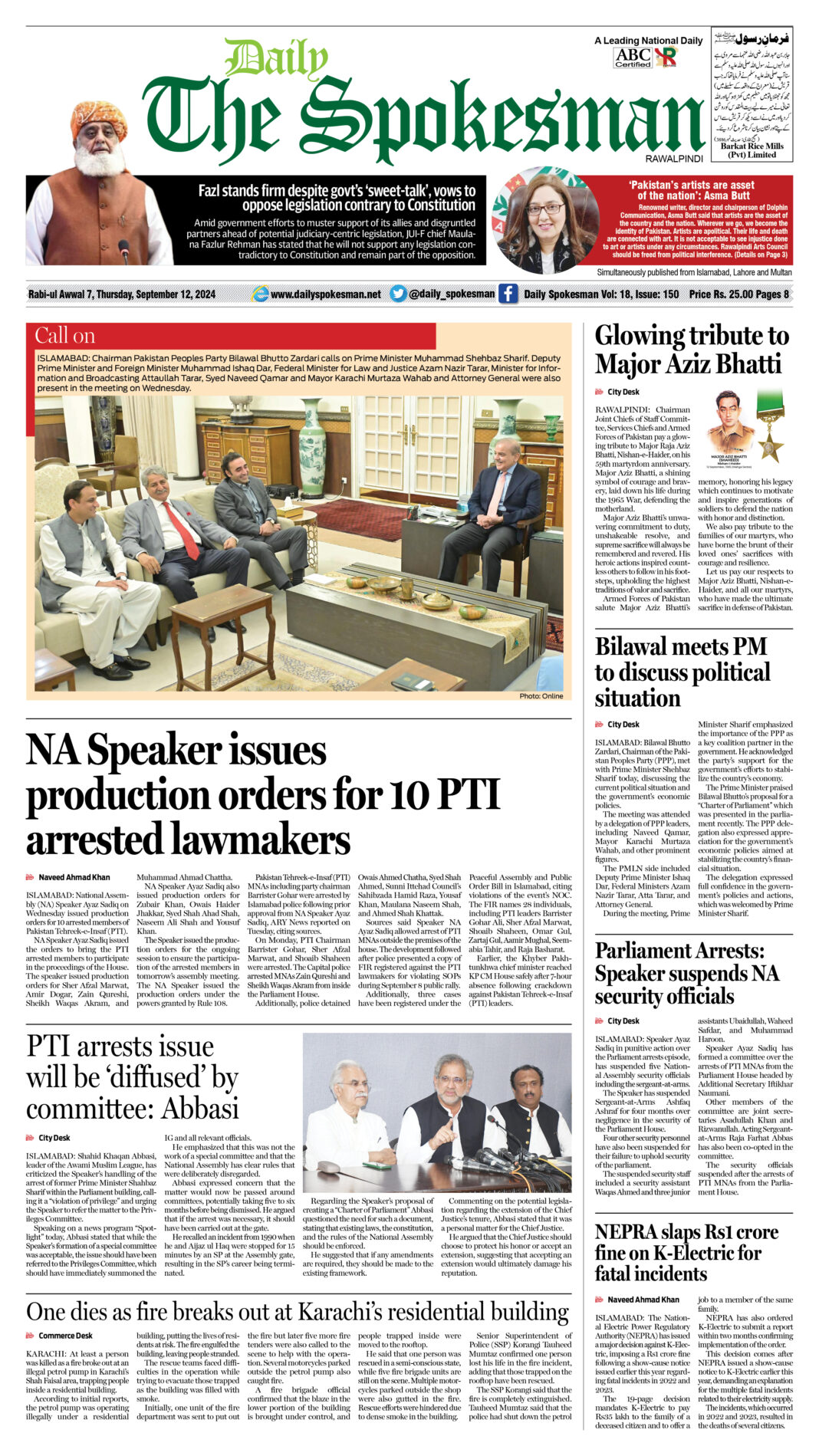 Daily The Spokesman September 12 2024 PDF