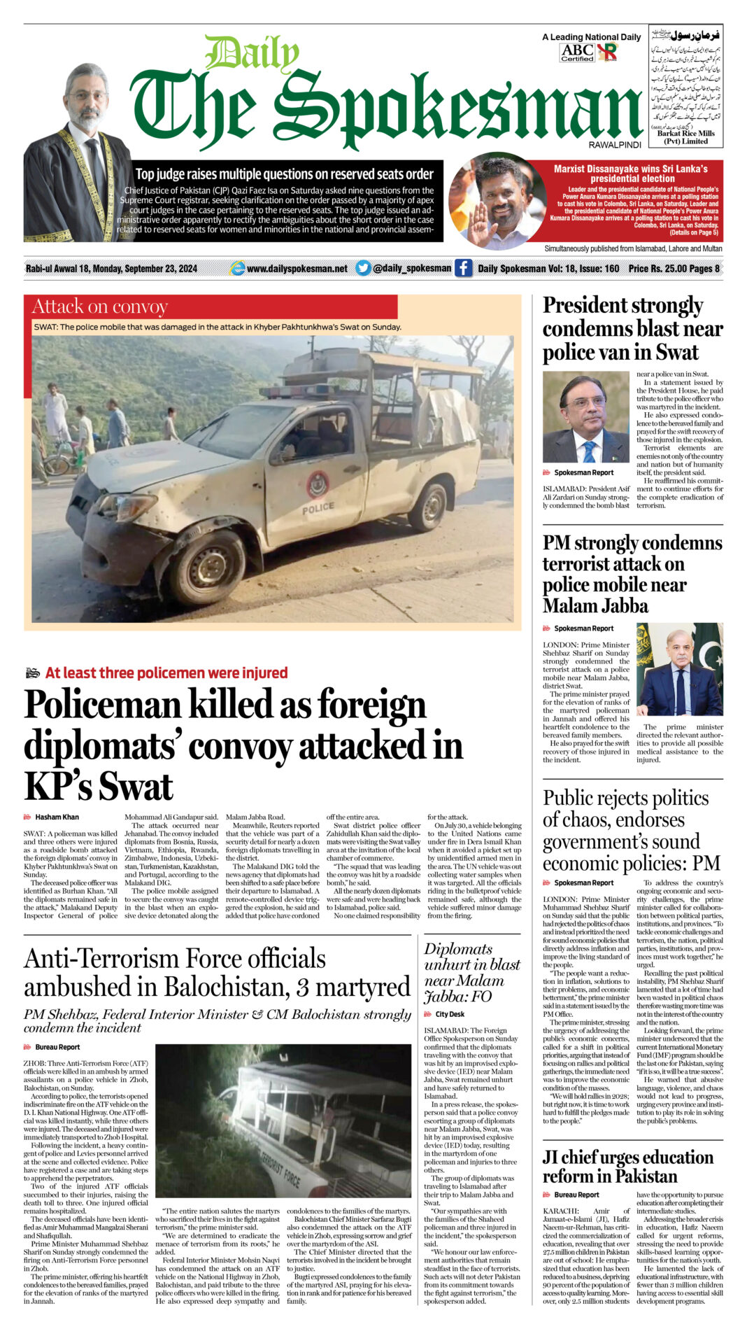 Daily The Spokesman September 23 2024 PDF