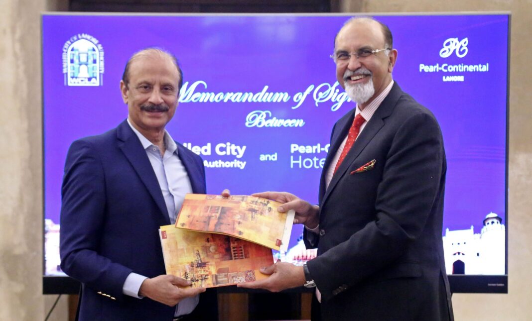 Pearl-Continental Hotel, Walled City Authority sign MoU to promote Lahore's rich history