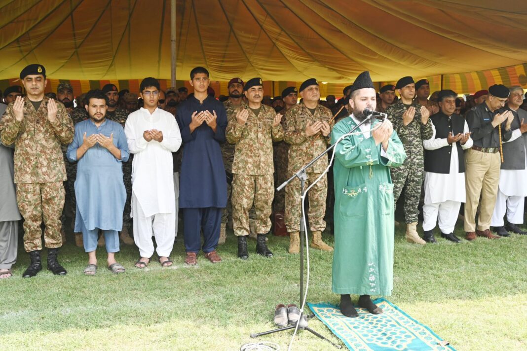 COAS, senior army officers, soldiers offer funeral prayers of Spinwam martyrs