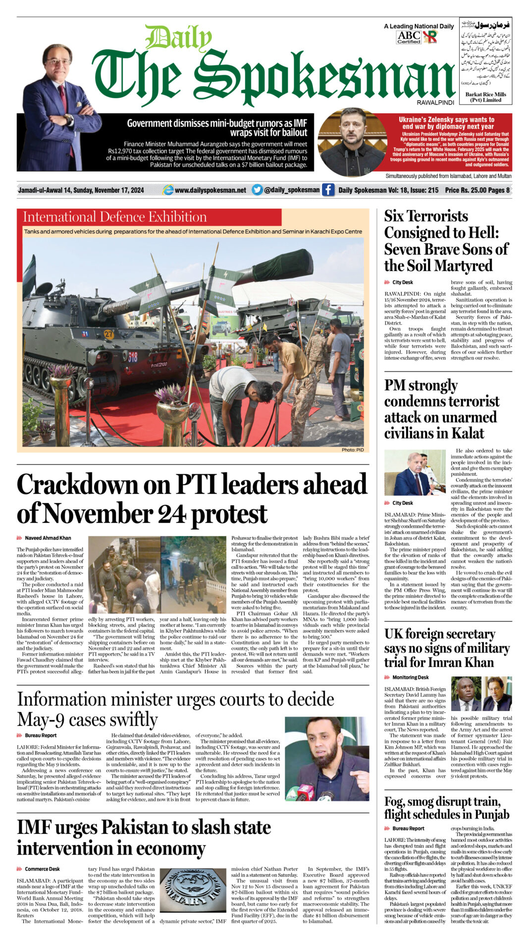 Daily The Spokesman November 17 2024 PDF