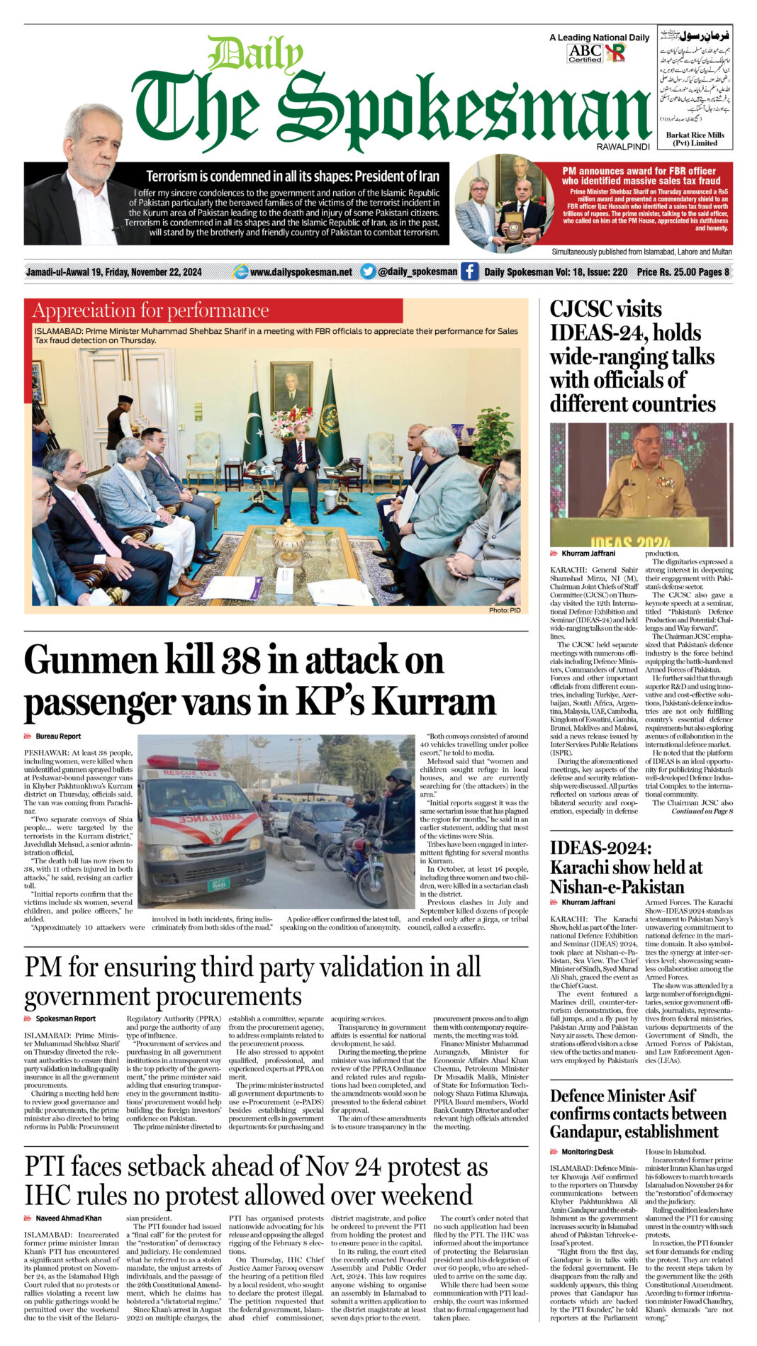 Daily The Spokesman November 22 2024 PDF