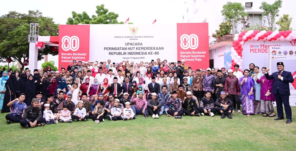 Indonesia Marks 80th Independence Anniversary with Flag Hoisting Ceremony in Karachi