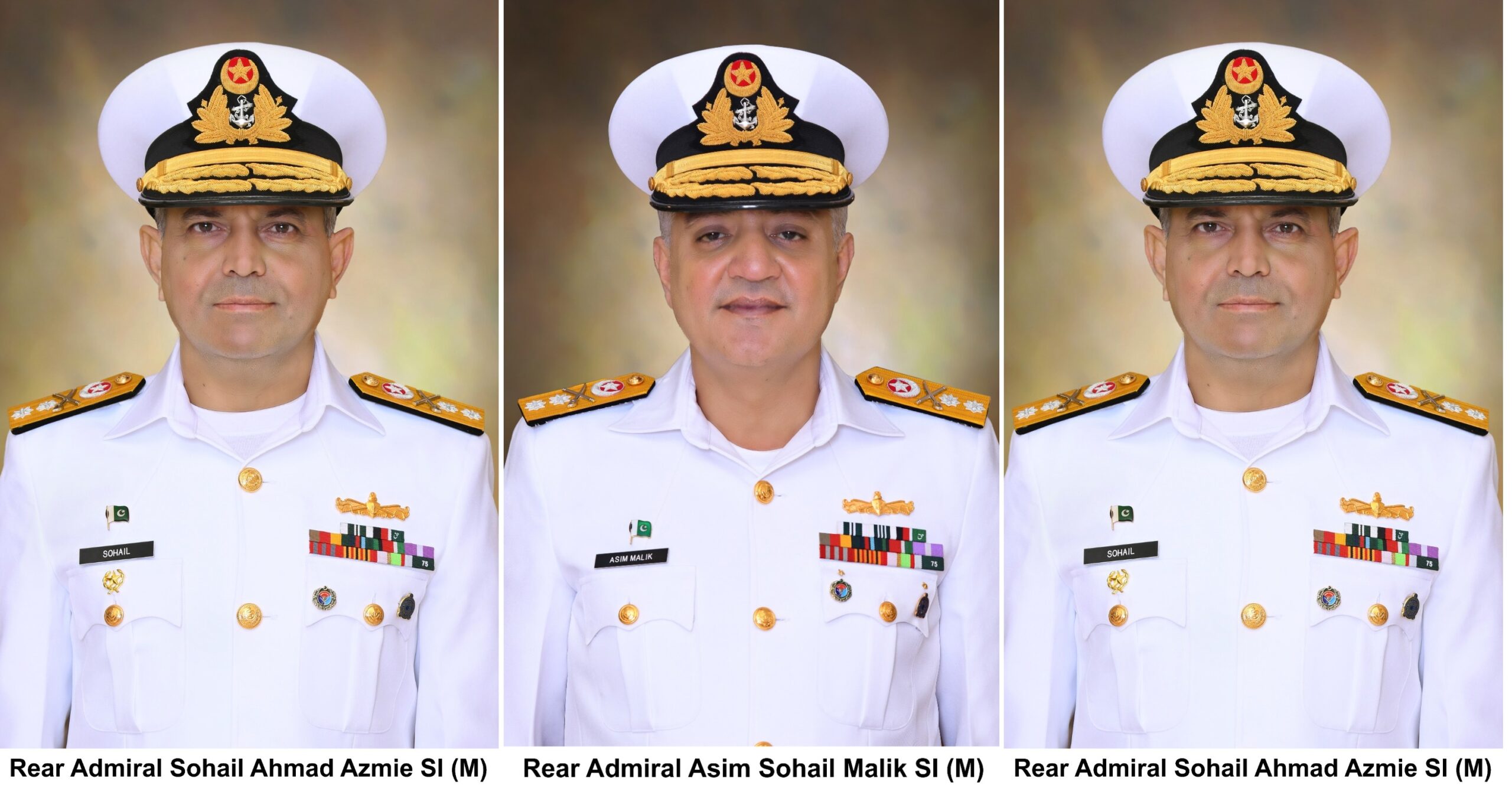Three Pakistan Navy Commodores Promoted to the Rank of Rear Admiral