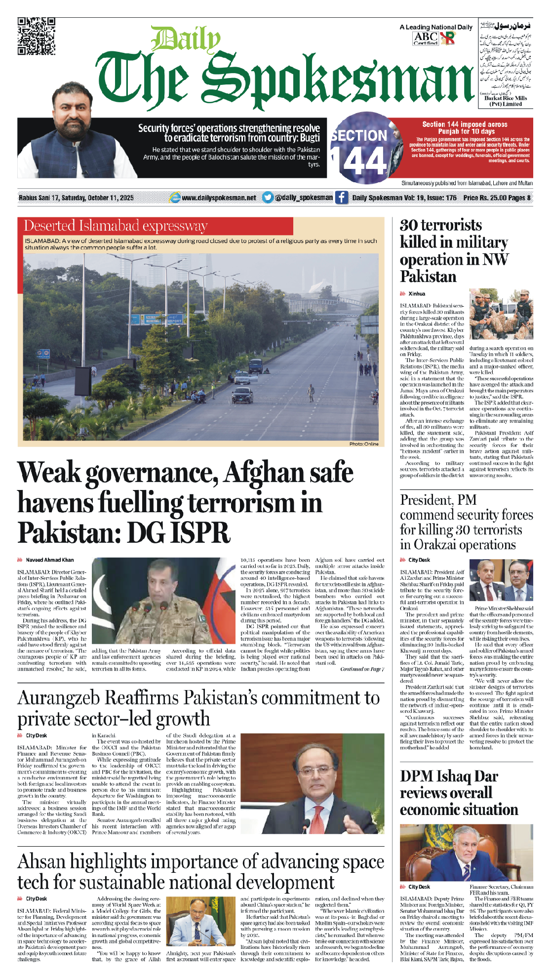 Daily The Spokesman 11 October 2025 PDF