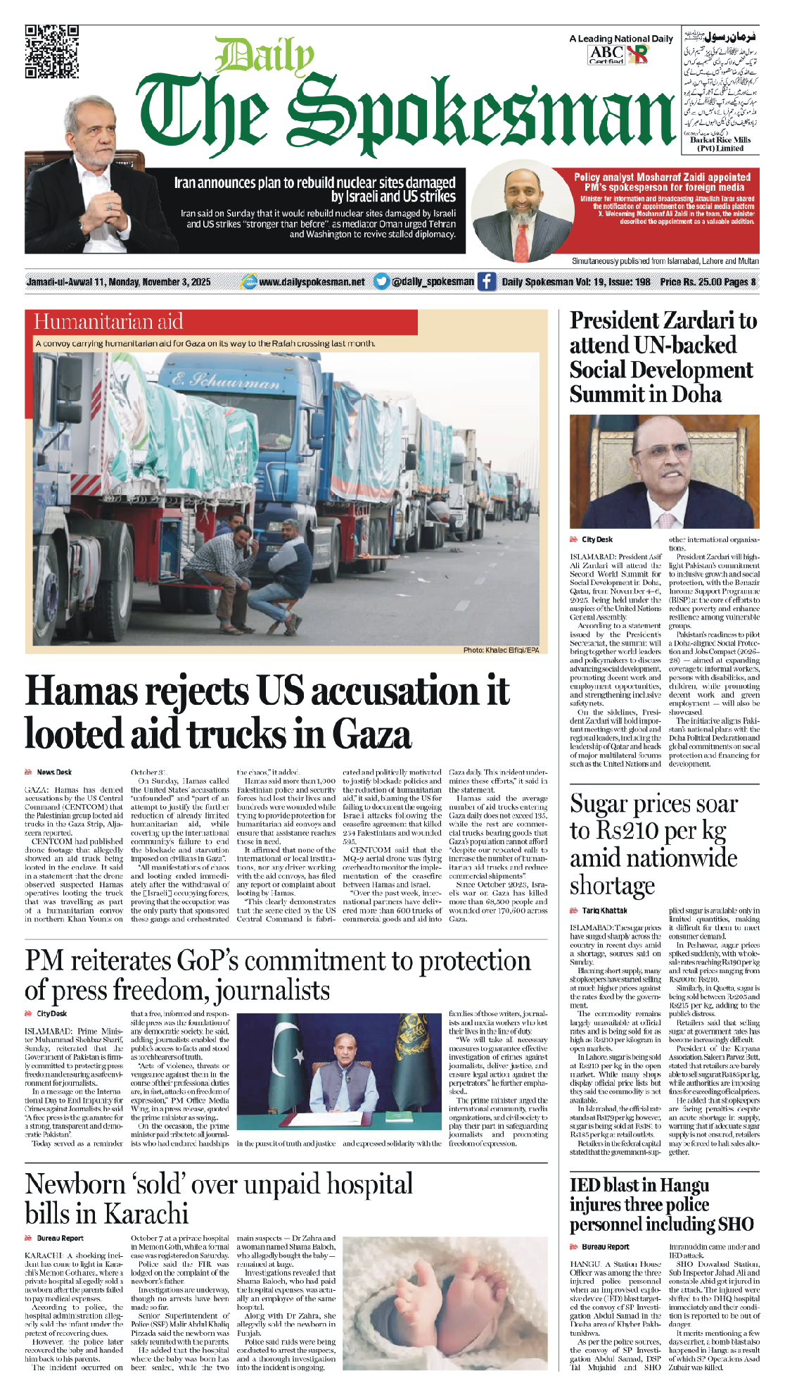 Daily The Spokesman 03 November 2025 PDF