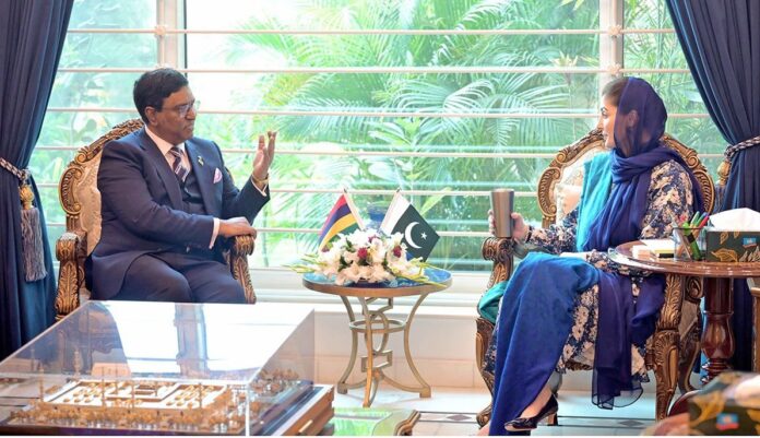 CM Maryam Nawaz Sharif Meets HC of Mauritius to Pakistan, H.E. Munsoo Kurrimbaccus