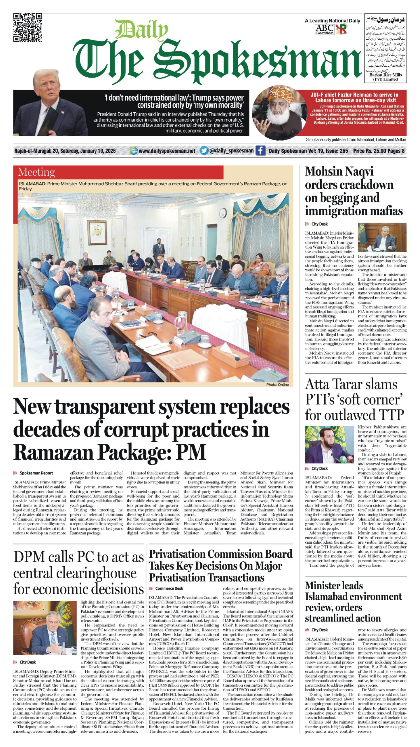 Daily The Spokesman 10 January 2026 PDF