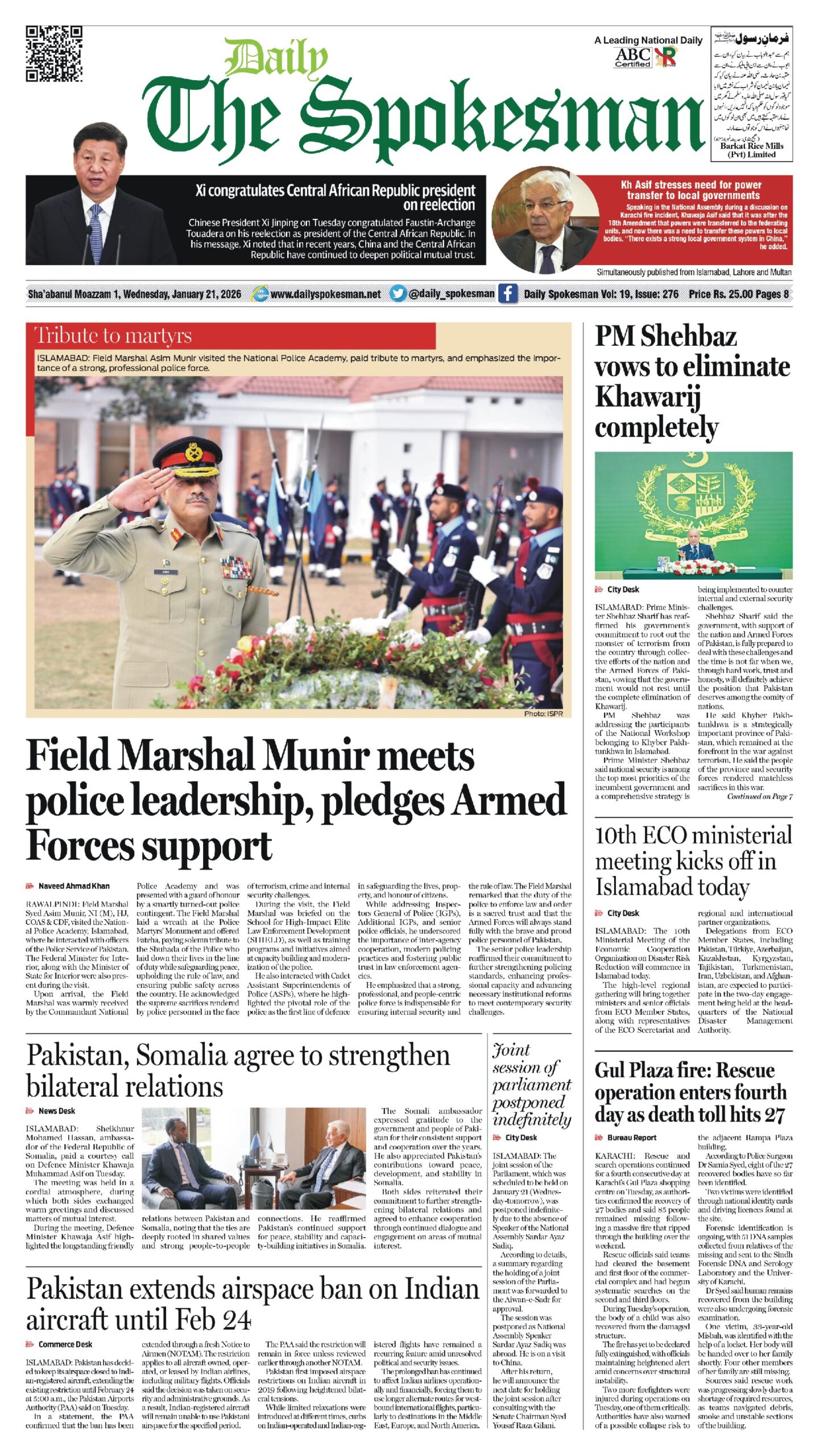 Daily The Spokesman 21 January 2026 PDF