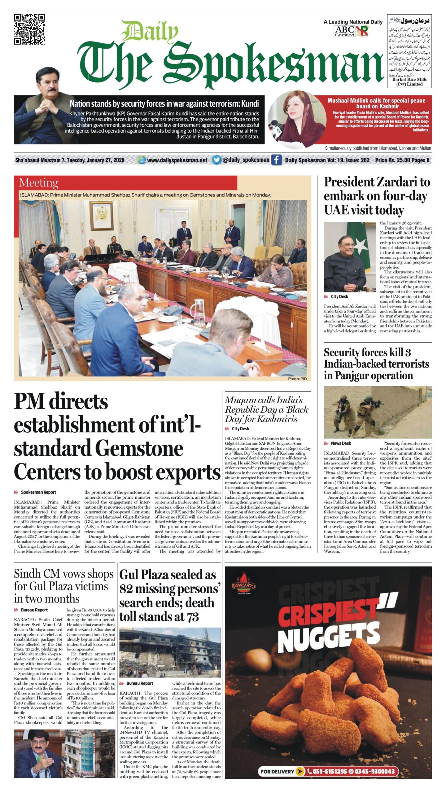 Daily The Spokesman 27 January 2026 PDF