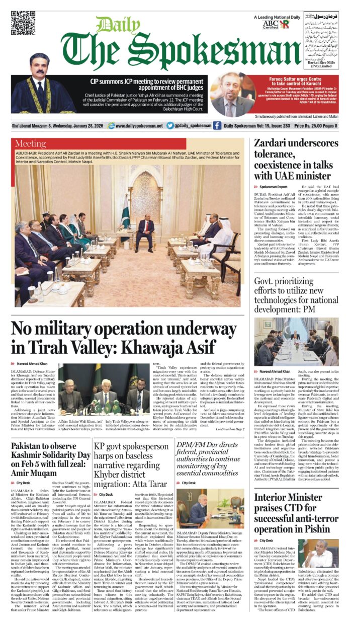 Daily The Spokesman 28 January 2026 PDF