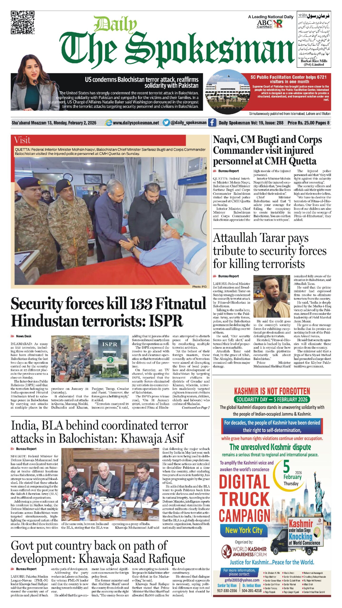 Daily The Spokesman 02 February 2026 PDF